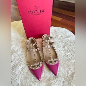 Valentino Rockstud Caged Flats